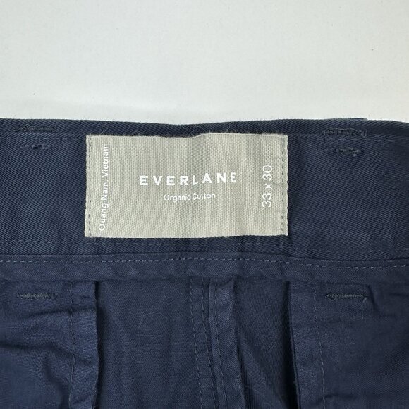Everlane Uniform Men Navy The Cotton Pleated‎ Minimalist Career Pant W33-35/L30 - Picture 6 of 14